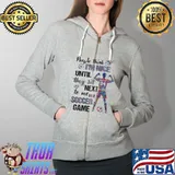 People Think I'm Nice Unil They Sit Next To Me At A Soccer Game Watercolor Shirt Full Zip Hooded