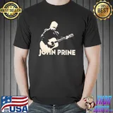 Playing guitar john prine shirt