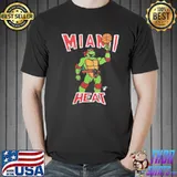 Raphaelnage mutant ninja turtles x miamI heat shirt