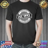 Reality glitch est 1992 birthday celebration mens shirt