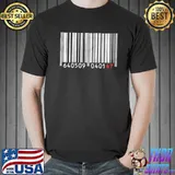 Reality glitch mens 47 barcode shirt