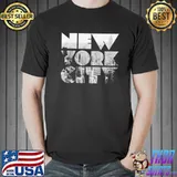 Reality glitch mens new york city skyline shirt
