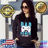 Retro style dad by day gamer by night shirt