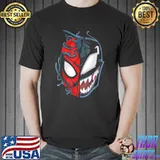 Spider man mix face shirt