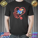 Stethoscope heart Kansas Jayhawks shirt