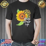 Sunflower bus driver life appreciation shirt