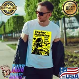 Taylor hawkins rip 1972 2022 feel the beat yellow and black play drum shirt