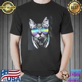 Technicolor dj cool cat shirt
