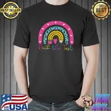 Test Day Rock The Test Teacher Testing Day Rainbow Teacher T-Shirt
