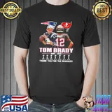 Tom Brady Thank You For The Memories 2000 2022 Shirt
