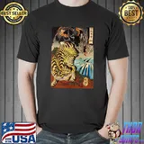 Tora, tatsu 寅龍 (Tiger and dragon) (1835) by Utagawa Kuniyoshi Active T-Shirt