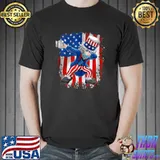 Uncle Sam with Mask - 4th of July T-shirt