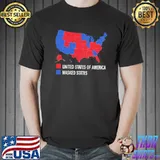 United States Of America Masked States Map Shirt