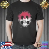 Vagabond colored skull symbol design shirt