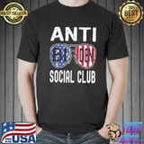 Vintage American flag sunglasses antI Biden social club shirt