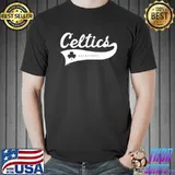 Vintage script Boston celtics basketball shirt
