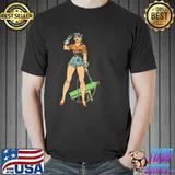 Vintage sexy welder pinup girl shirt