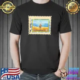 Vintage Ukraine flag stamp shirt