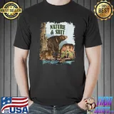 Vintage Wildlife - Nature & Shit - Camping Party Joke T-Shirt