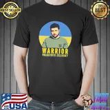 Warrior volodymyr zelensky ukrainian flag retro shirt