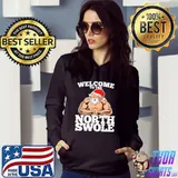 Welcome to the north swole muscle santa christmas workout fitness shirt