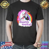 Zombie unicorn death metal shirt