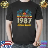 35 Years Old Vintage 1987 Limited Edition 35th Birthday T-Shirt Unisex