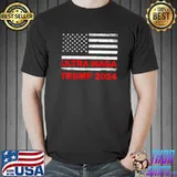 4th July Trump 2024 Election Ultra Maga Anti Biden US Flag T-Shirt Unisex
