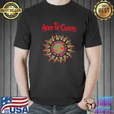 Alice in chains sun logo grunge logo design shirt