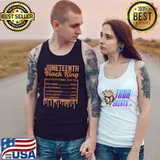 Black King Nutrition Facts Melanin Juneteenth T-Shirt Tank Top