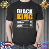 Black King Nutritional Facts Back Print T-Shirt Unisex