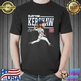 Clayton kershaw cartoon art shirt
