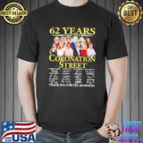 Coronation street 62 years signatures 2022 shirt