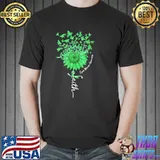 Faith sunflower butterfly lyme disease awareness shirt