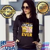 Funny best cat dad ever happy father's day shirt