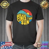 Here Comes The Sun Vintage Retro Sixties Surf Summer Beach T-Shirt