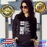 I am she is me feminist woman educated magic intelligent Hoodie