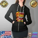 Juneteenth Shirt Women Juneteenth Shirts African American T-Shirt Full Zip Hooded