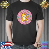 Kawaii corgi drinking boba tea T-Shirt