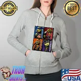 Leonardo Raphael Michelangelo Donatello Ninja Turtle Shirt Full Zip Hooded