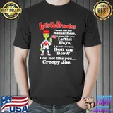 Let's Go Brandon do not like you creepy joe Alien america flag shirt