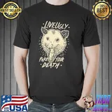 Live ugly fake your death opossum possum weird funny spirit animal opossum shirt