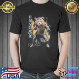 Marvel avengers endgame rocket action pose shirt