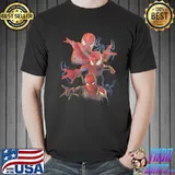 Marvel spiderman trio combat pose no way home shirt
