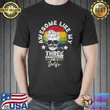 Mens Awesome Like My 3 Daughters Retro T-Shirt