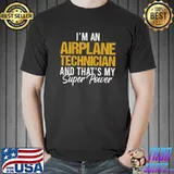 Mens I'm an Airplane Technician and that's my superpower Mechanic Premium T-Shirt