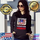 Mens Just a regular Dad Trying not to raise Liberals Daughter Premium T-Shirt