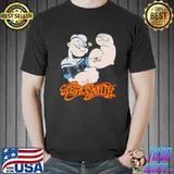 Nice Popeye Tatoo Aerosmith Shirt