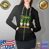 Nurses Love Shenanigans T-Shirt Full Zip Hooded