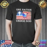 One nation under god eagle america flag shirt